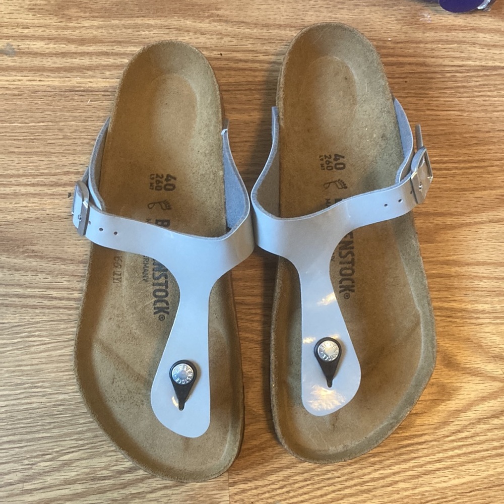 New Birkenstock gizeh size 40 grey gray